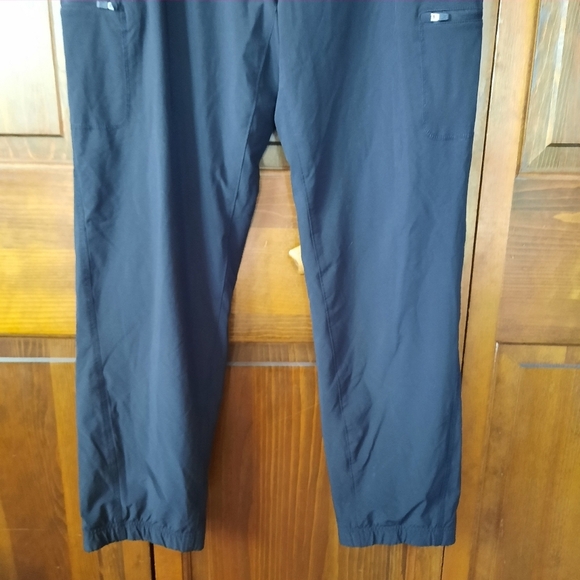Eddie Bauer Black Pull-on Drawstring Fleece Lined Track Pants With Pockets - Picture 3 of 16